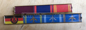 om531 - 7 place paper medal ribbon bar - Interflug Civil Aviation Pilot or Crew
