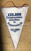 oo339 - c1985 DDR Championships in Cross in Angermuende Wimpel Pennant