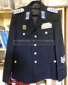 wo802 - TraPo Transportpolizei Transport Police uniform jacket with 15 place!! ribbon bar - size m48-1