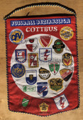 rp043 - East German Wimpel Pennant - c1989 clubs in the Cottbus local football league