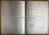 od045 - Verdienstmedaille der DDR - c1974 dated medal award certificate
