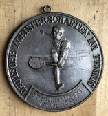gw075 - c1965 East German national Tennis championships silver winner's medal