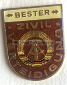 om725 - ZV Zivilverteidigung Civil Defence Bester Badge in box - worn on uniforms