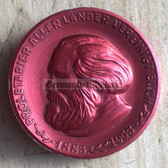 oa077 - c1953 dated 80th anniversary of the death of Karl Marx East German tinnie