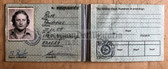 od090 - c1987 VP Police Freiwilliger Helfer der Volkspolizei id card from Magdeburg
