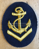pa002 - Obermaat Volksmarine Seedienst - Naval Service - sleeve patch - blue - sd0