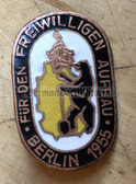 om468 - c1955 dated NAW Berlin Nationales Aufbauwerk enamel honour badge in bronze