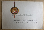 od124 - c1959 award certificate for the Bezirk Halle honour badge of the NAW Nationales Aufbauwerk