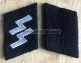 pm004 - Waffen-SS pair of collar tabs - repro reenactor copy