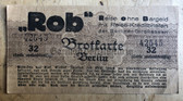 opc008 - WW1 era Berlin Bread ration card and coupons
