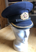 wo320 - NVA Volksmarine Navy Junior Officer visor hat with removable top - size 53