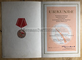 od067 - c1971 dated Kampfgruppen medal award certificate - Berlin