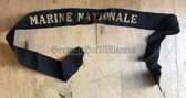 om118 - French Navy MARINE NATIONALE Donald Duck hat cap tally