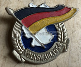 oa091 - c1954 East German national elections badge - pressed cardboard