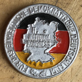 oa092 - c1954 II Nationalkongress - national congress - in Berlin participant badge tinnie