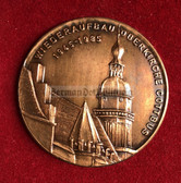 oo060 - c1985 reconstruction of the Oberkirche church in Cottbus - cased presentation medal coin in nice case
