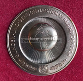 oo035 - c1982 25 years anniversary of the Association of blind people in the DDR - cased presentation medal coin in nice case