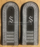 sblab018x - OFFIZIERSSCHUELER 4TH year - officer student - PIONIERE - Army Engineers - pair of shoulder boards with embroidered stitched S