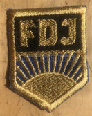 pa037 - 7 - FDJ patch for wear on shirts & jackets
