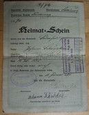od003 - HEIMATSCHEIN Republic of Austria - austrian certificate from 1930 - village of Sauerfeld