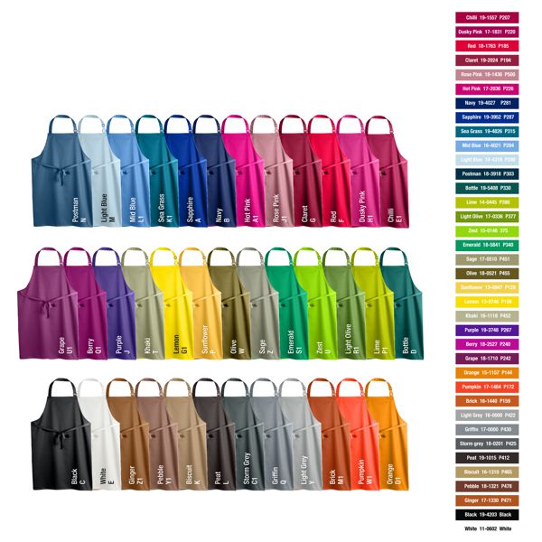 Two Brand New Products Fantastic Value Apron in 40 colours from only