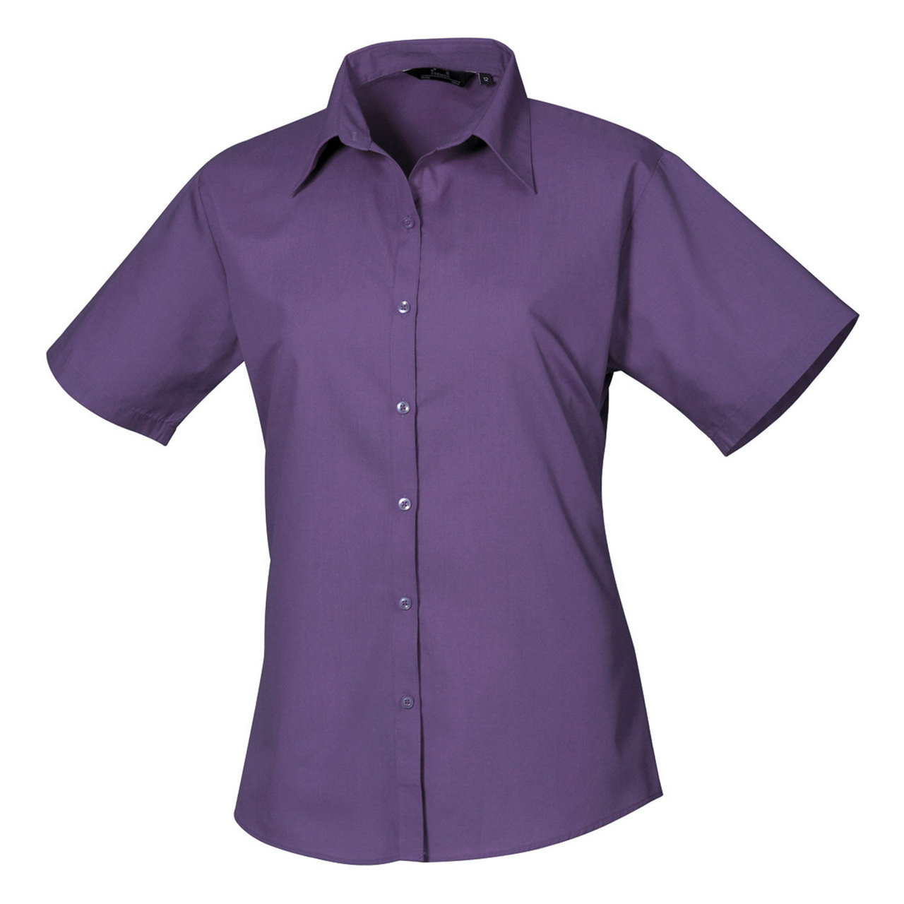 Premier Workwear Ladies Short Sleeve Poplin Blouse Femme