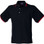 Henbury H150 Contrast Tipped Pique Polo Shirt Navy / Red