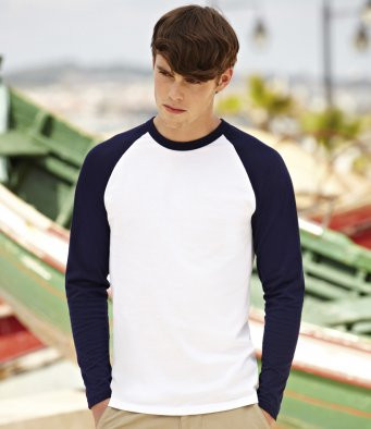 fruit of the loom white long sleeve