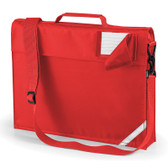 School Book Bag with Strap Bright Red