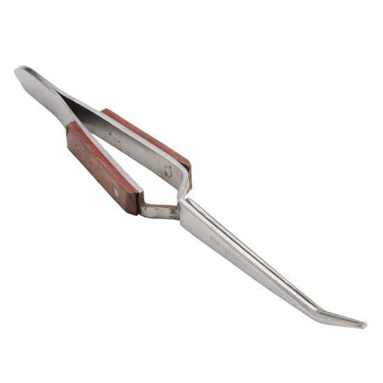 Fibre Grip Tweezers Cross Lock Self Locking Tweezers Curved