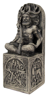 Seated Horned God Statue Wicca Pagan