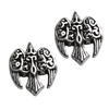Sterling Silver Celtic Goddess Morrigan Raven Stud Earrings
