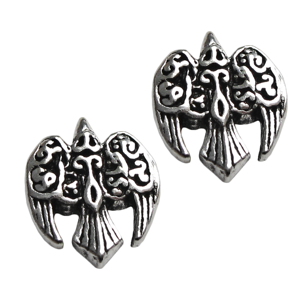 Dryad Design Sterling Silver Celtic Raven Pentacle Toe Ring 
