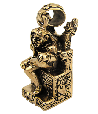 Bronze Norse Loki Trickster Pendant 