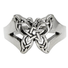 Sterling Silver Butterfly Pentacle Toe Ring