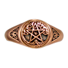 Copper Tree Pentacle Ring
