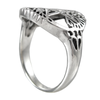 Sterling Silver Cut Tree Pentacle Ring