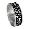 Silver Celtic Knot Norse Rune Love Handfasting Ring