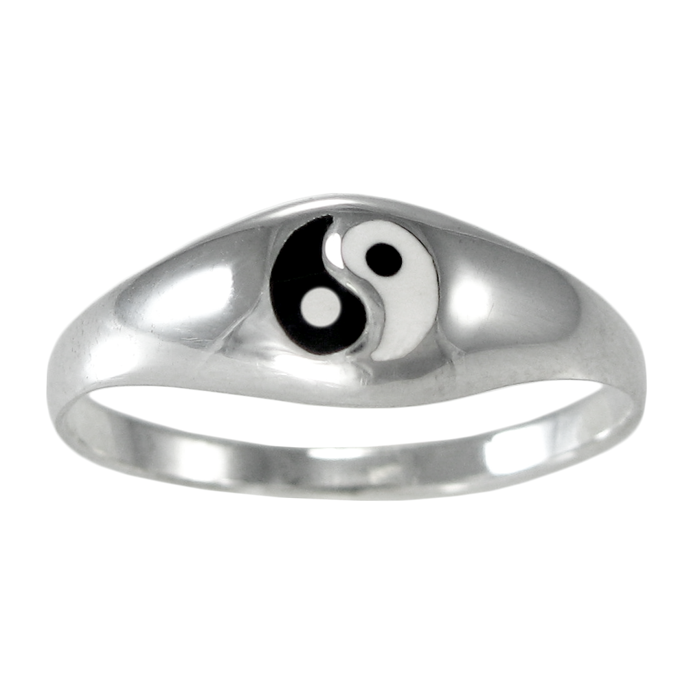 925 Silver Balance Sterling Silver Yin Yang Ring Yinyang Boho 
