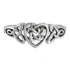 Silver Celtic Knot Triquetra Hidden Pentacle Heart Ring