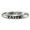 Sterling Silver Faith Spiritual Inspirational Ring