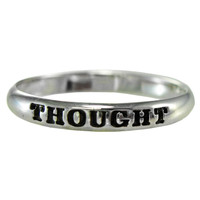 Sterling Silver Thought Spiritual Inspirational Ring