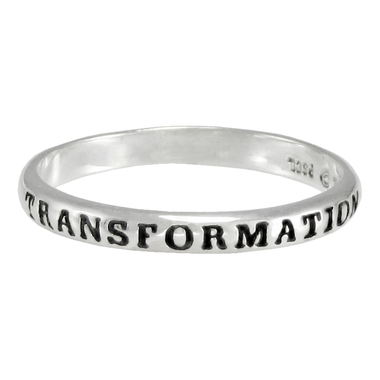 Sterling Silver In Transformation Spiritual Inspirational Ring