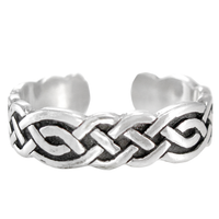 Sterling Silver Celtic Knot Weave Toe Ring