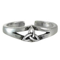 Sterling Silver Celtic Knot Triquetra Toe Ring