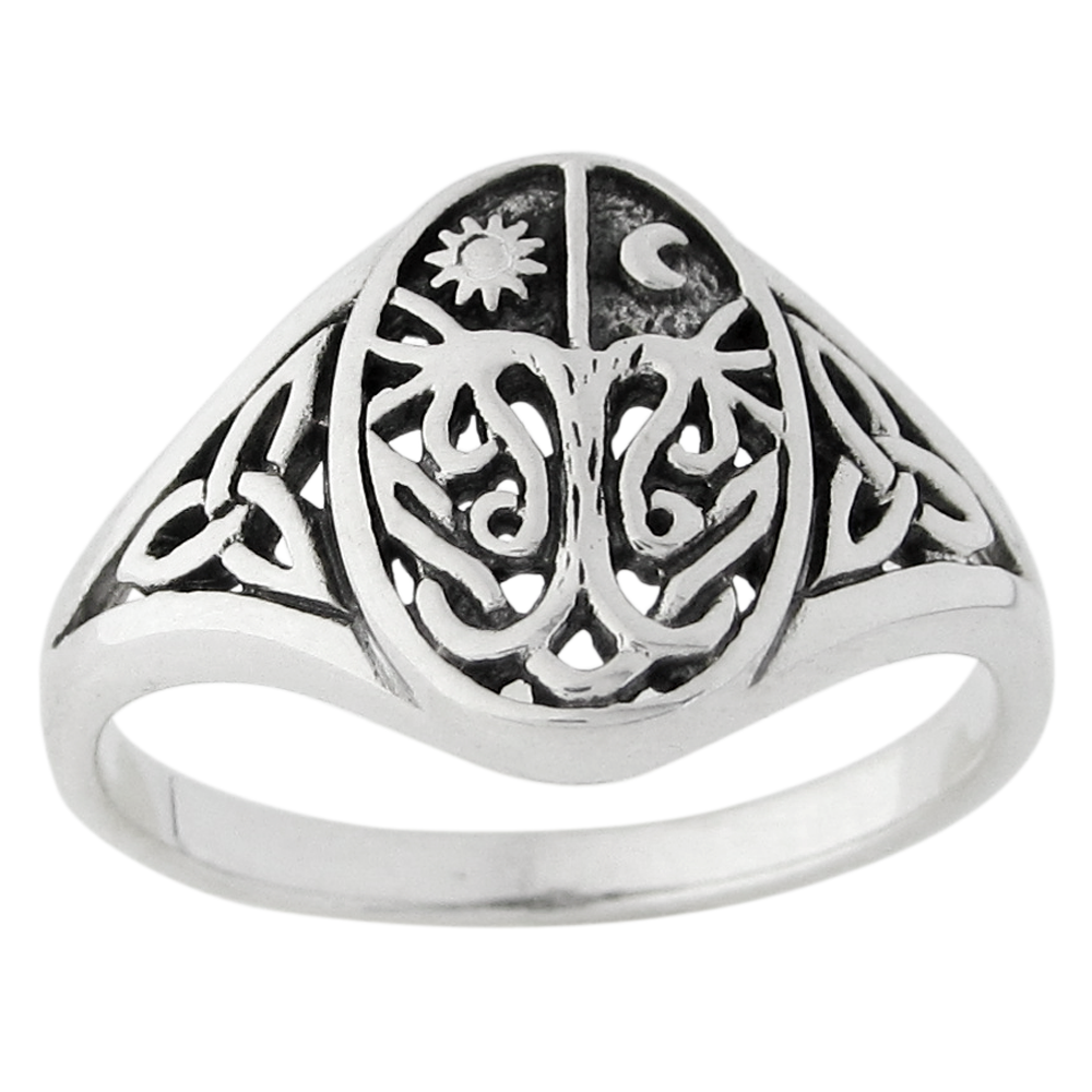 Princess Kylie Sterling Silver Intertwined Tree of Life Ring Princess Kylie Sterling Silver Intertwined Tree of Life Ring