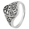 Sterling Silver Tree of Life Ring with Sun and Moon