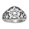 Sterling Silver Large Pentacle Ring