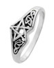 Sterling Silver Celtic Knot Pentagram Star Ring