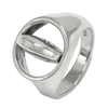 Sterling Silver Chinese Crisis Equals Opportunity Flip Ring